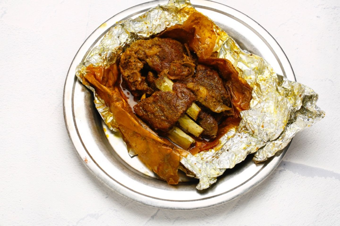لحم حنيذ طازج  مع رز أبيض