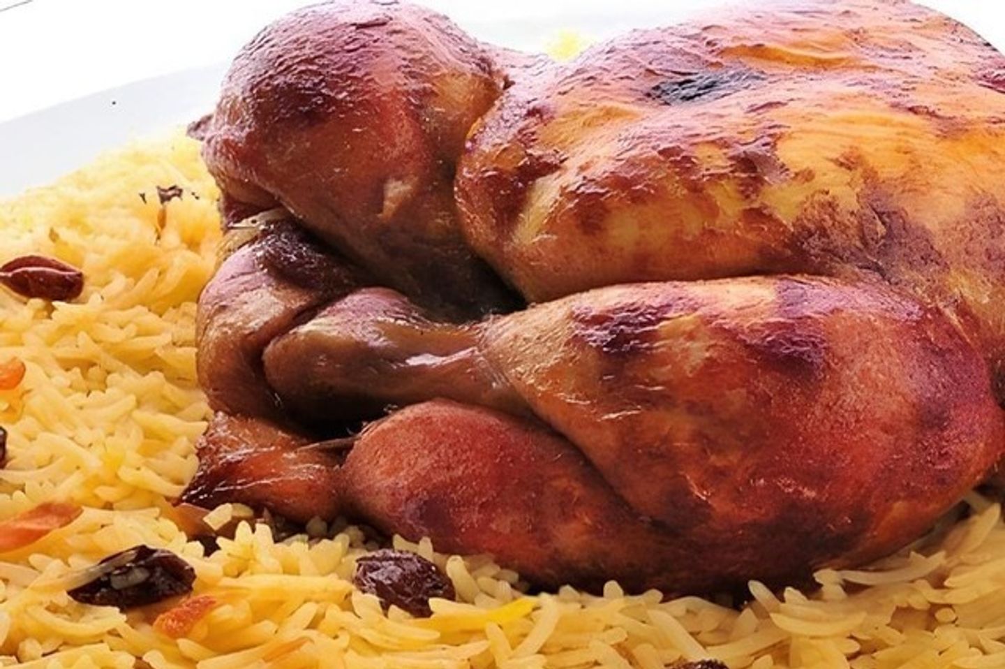 حبة شواية مع أرز بخاري