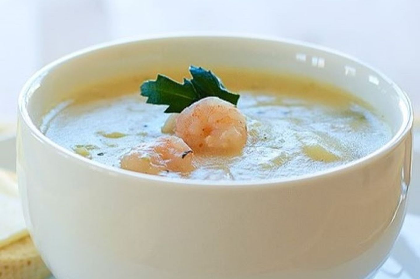 شوربة الروبيان بالكريمة