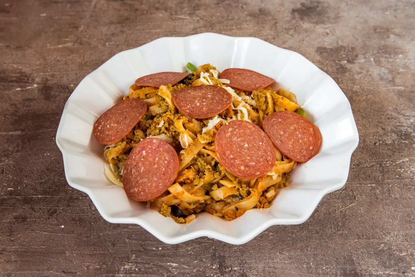 Pepperoni Fettuccine