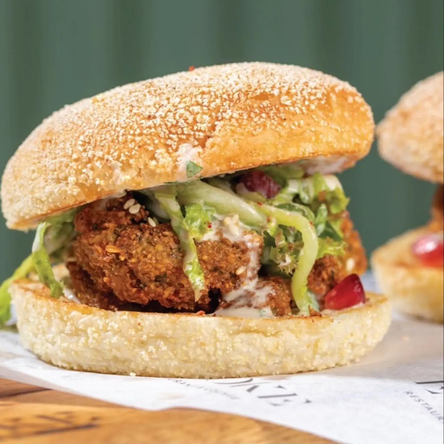 Falafel English Muffins