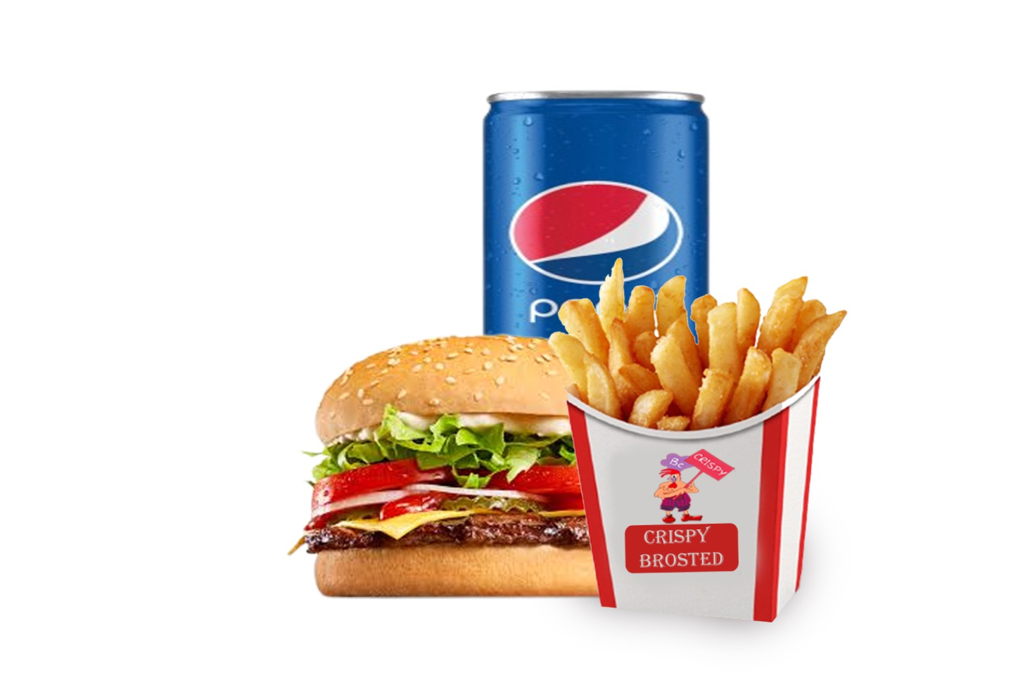 وجبة برجر لحم (100 جرام)