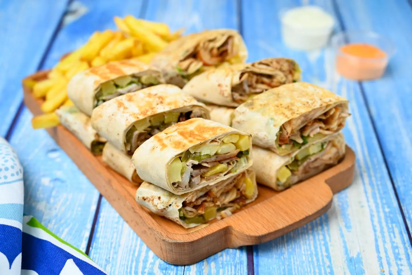 شاورما عربي دجاج دبل