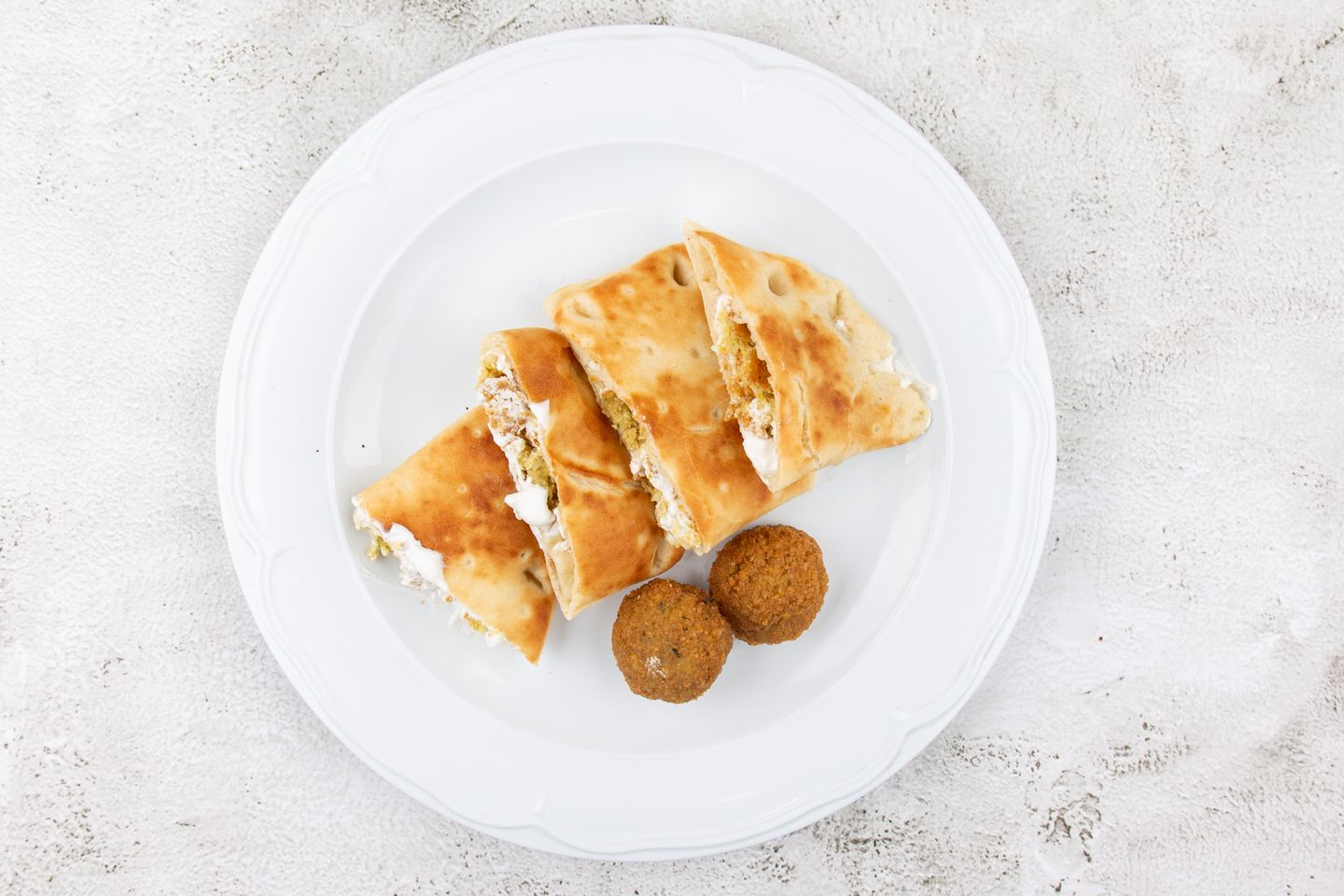 Labneh With Falafel