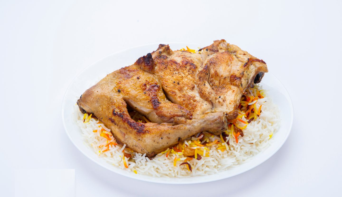 نص دجاج مظبي - نص دجاج مظبي مع الرز