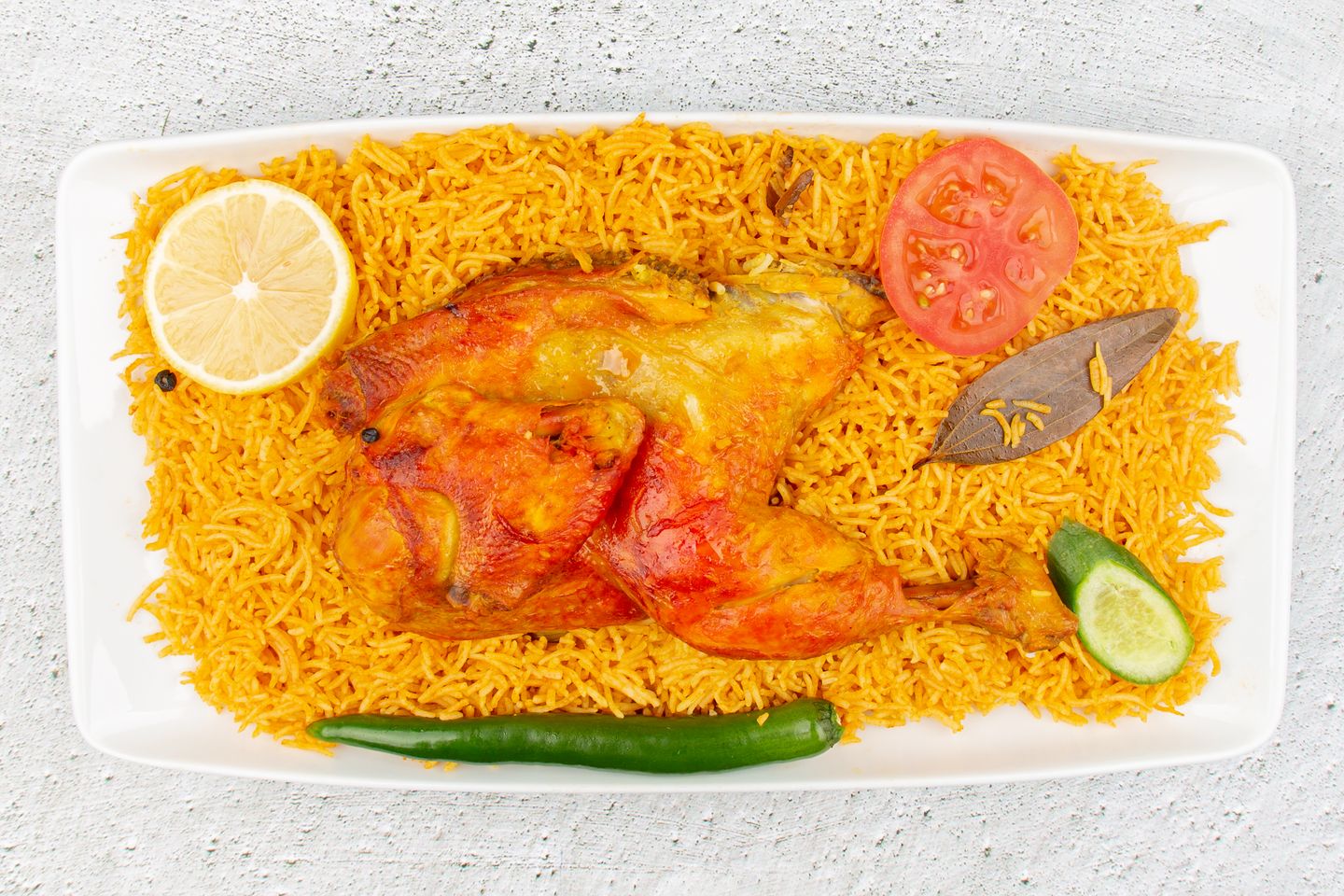 Half Chicken Kabsa With Rice