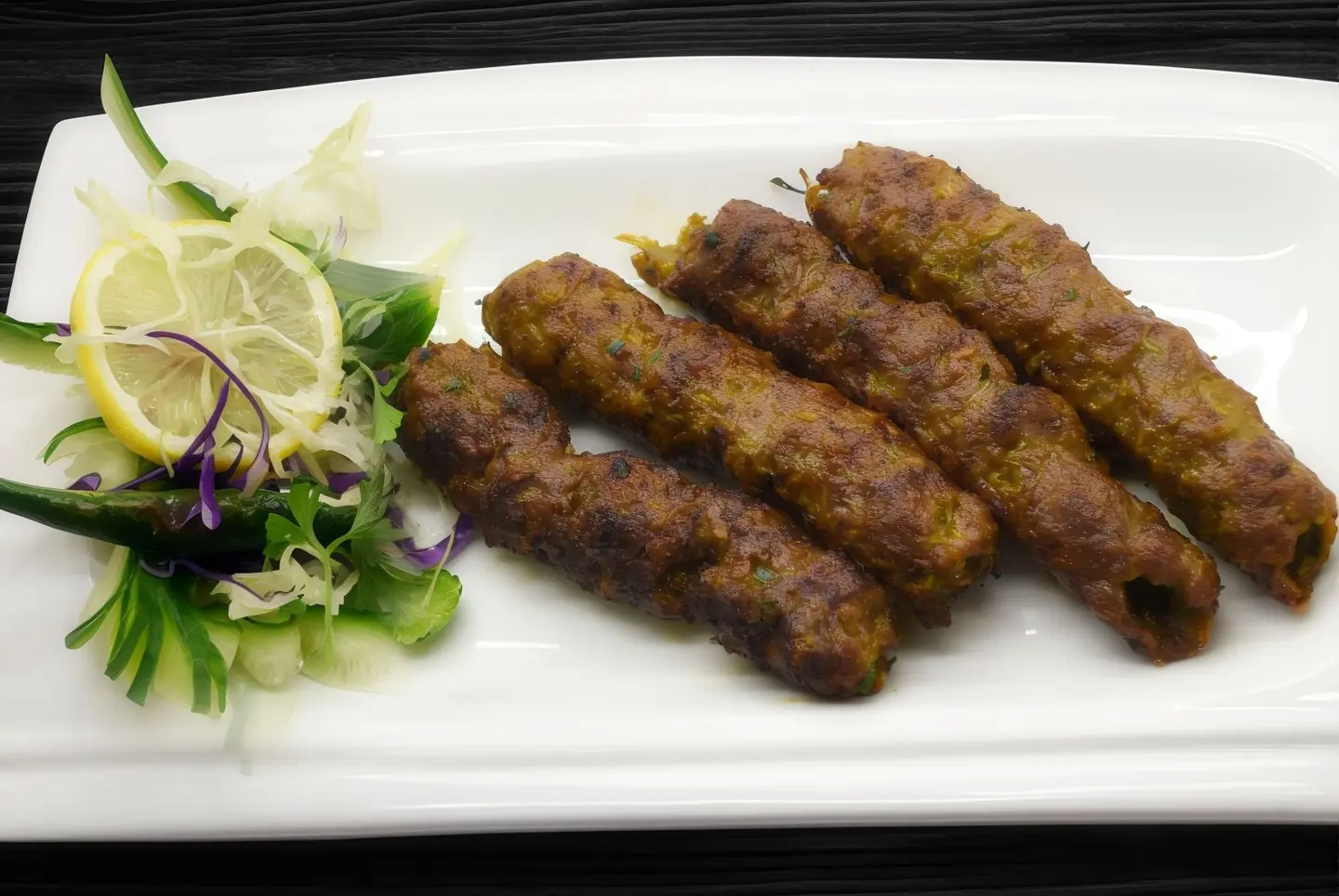 Mutton Seekh Kabab (4 Pieces)