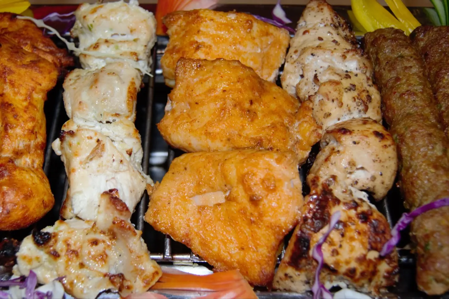 Bbq Platter With Rice