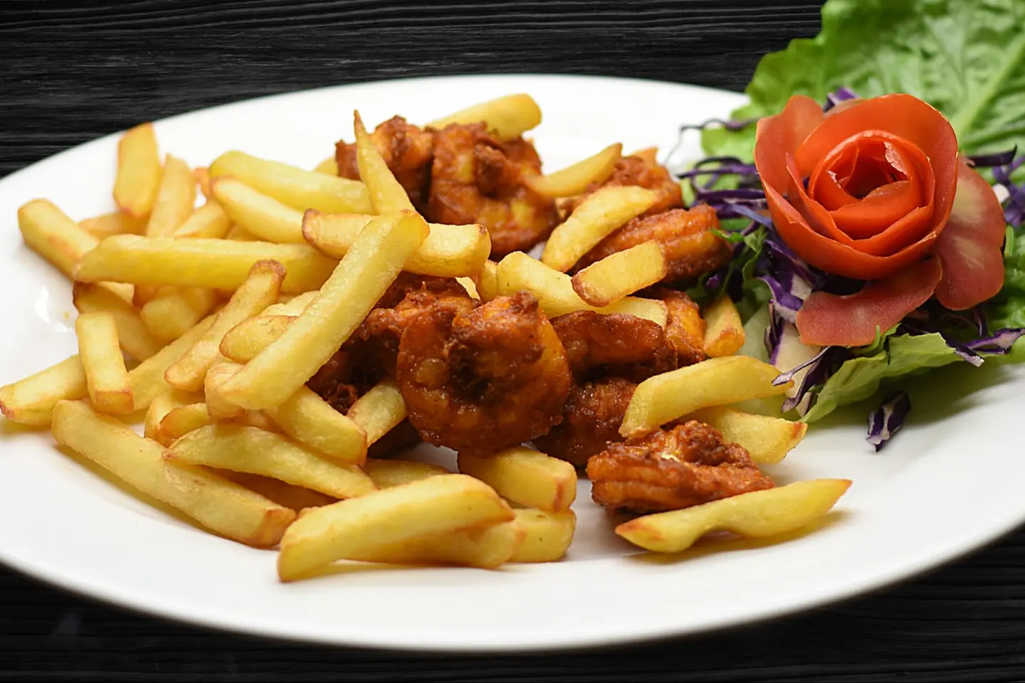 Fried Jumbo Prawns