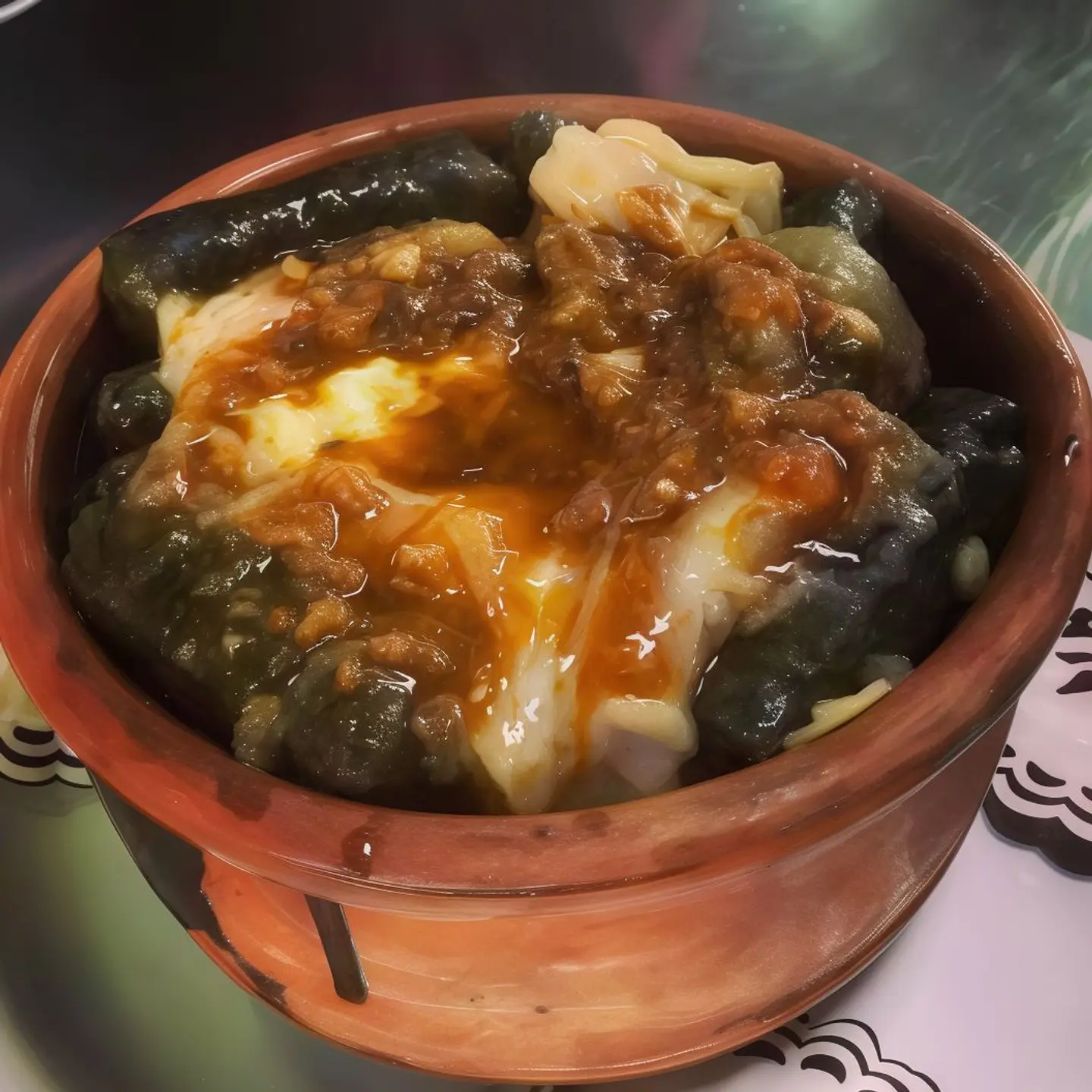 Grape Leaves With Kawarie Tajen