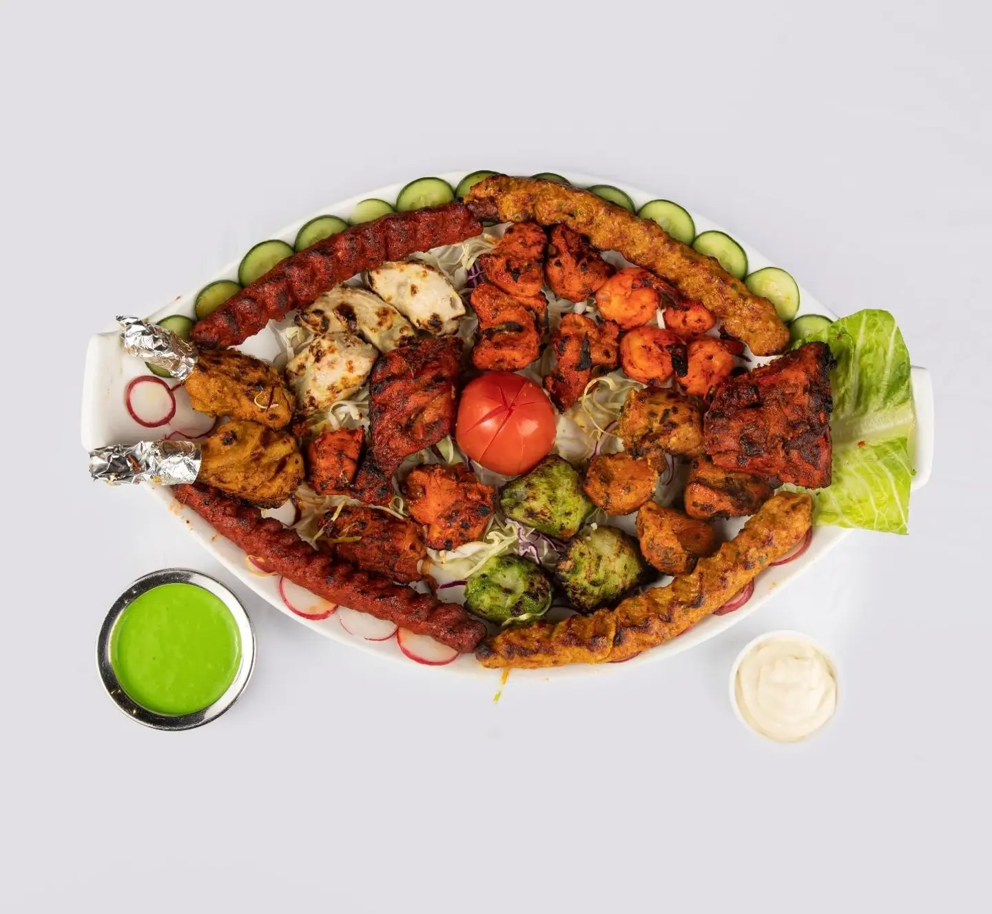 Mix Platter Chicken, Beef & Seafood