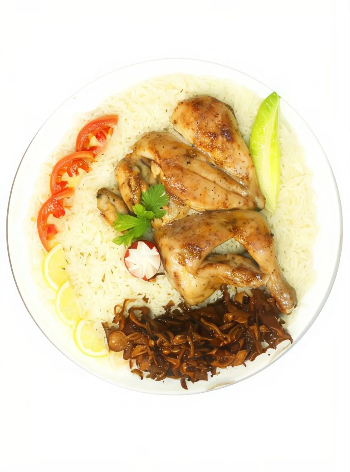 نص دجاجة مظبي