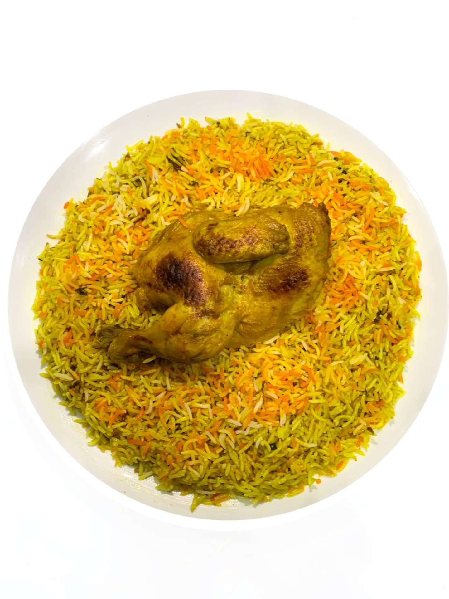 نص دجاجة برياني
