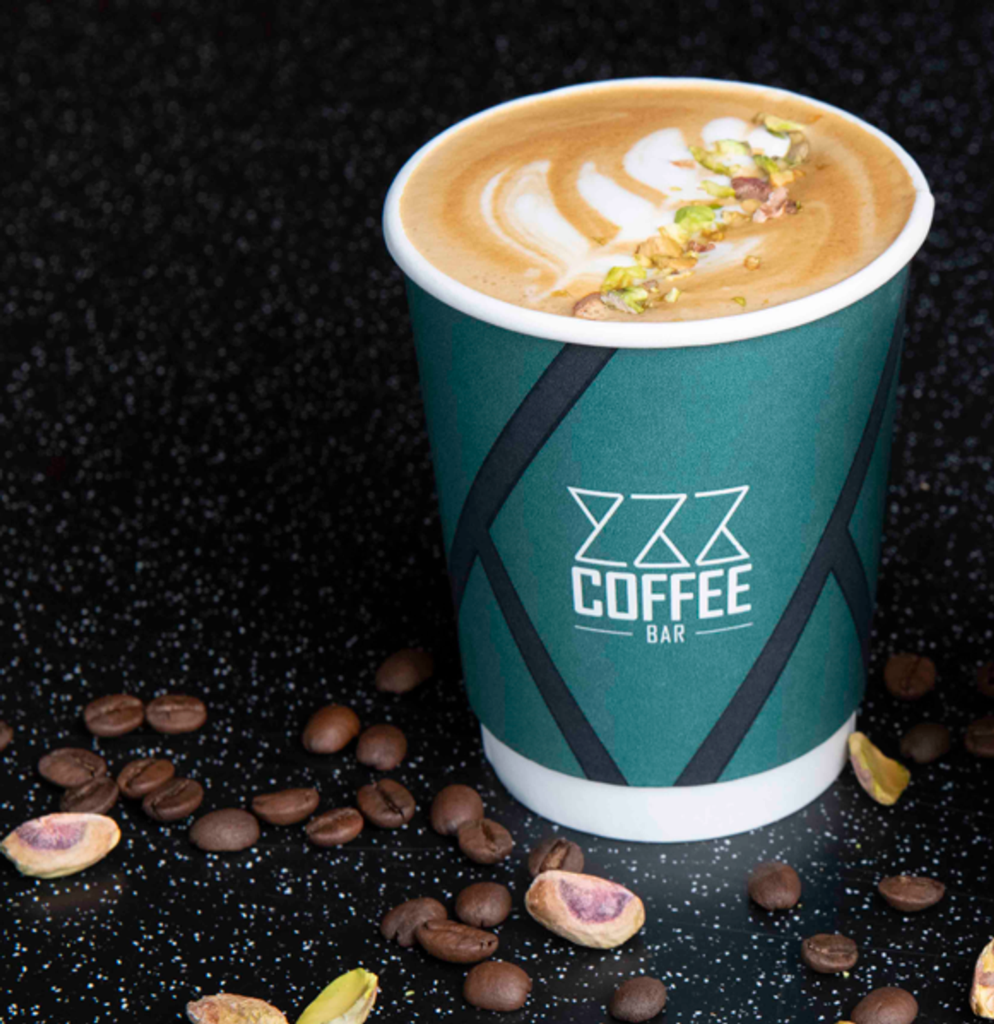 Hot Latte Pistachio