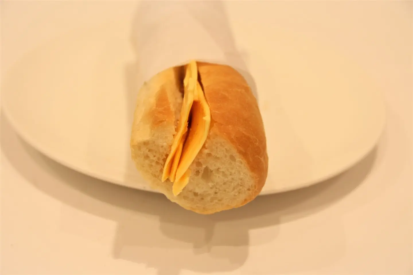 Sliced ​​Cheese Sandwich