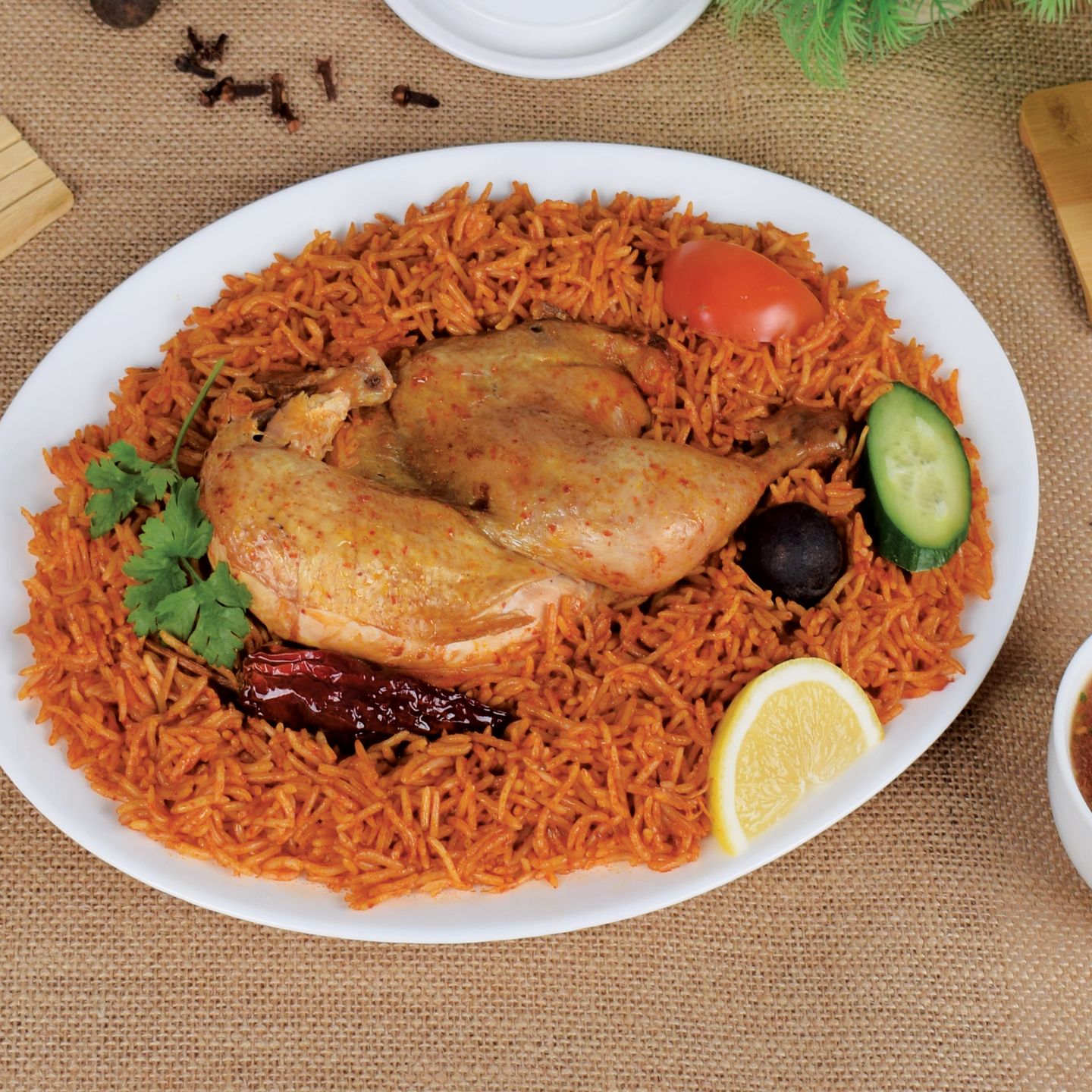 دجاج مضغوط حراق - نص حبة دجاجه