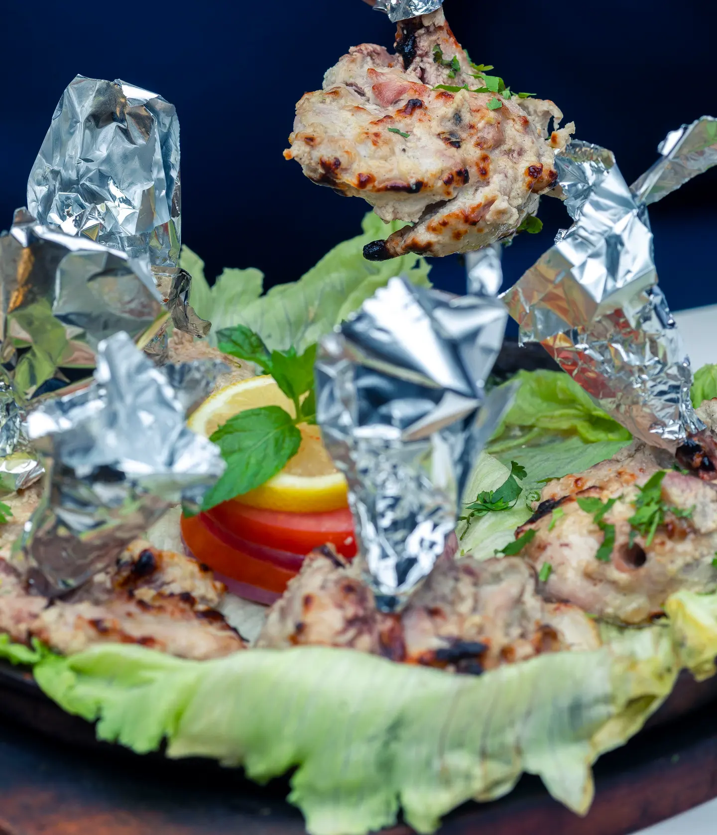 Murgh Parchay Kebab