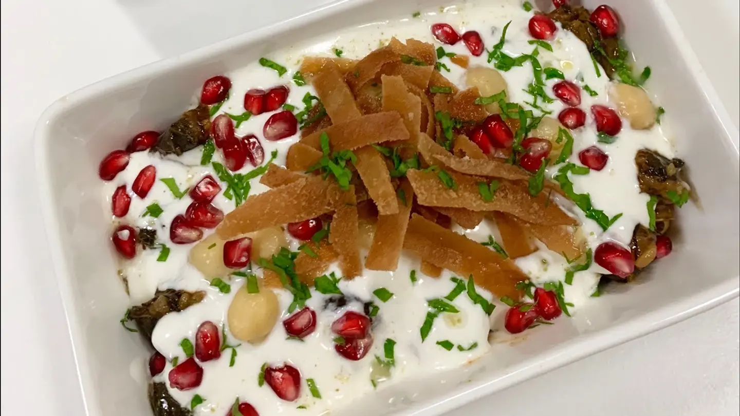 فتة ورق عنب - فتة ورق عنب