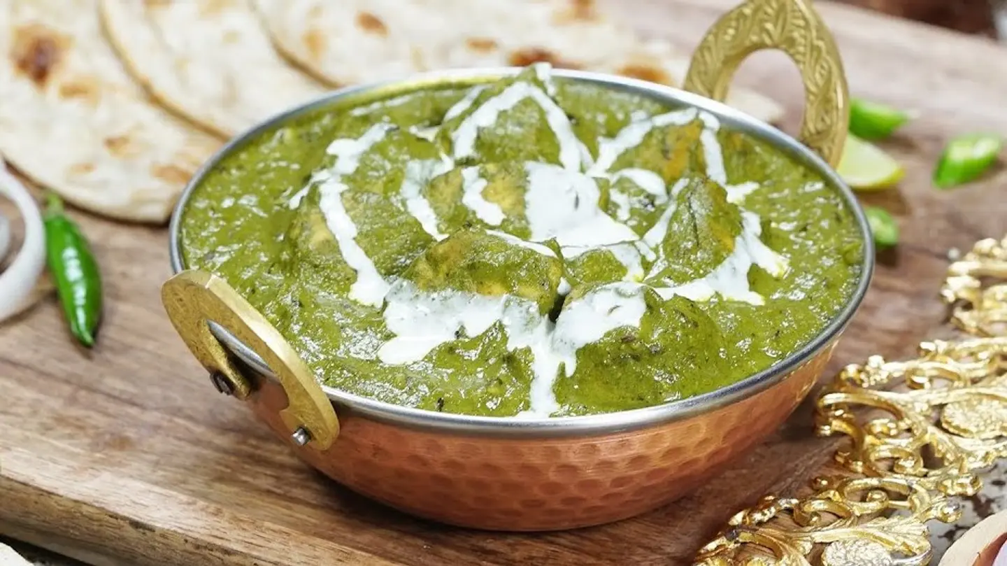 لحم سبانخ