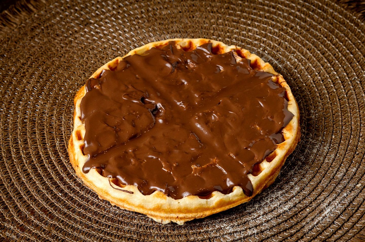 Plain Waffle With Nutella
