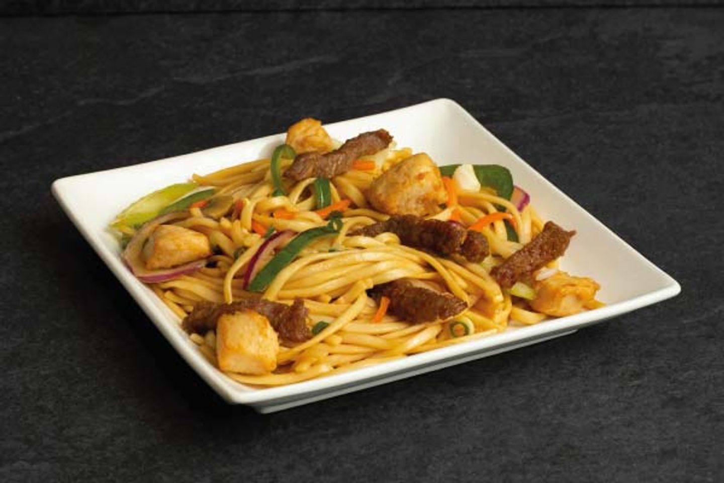 Chicken And Beef Fried Noodles