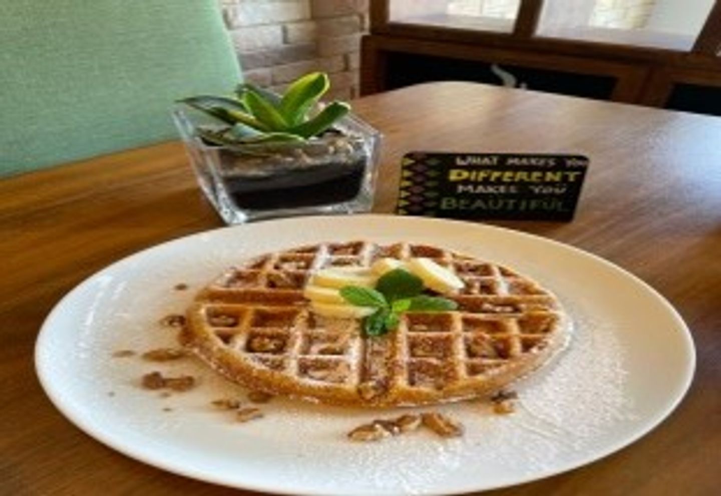 Banana Walnut Waffle