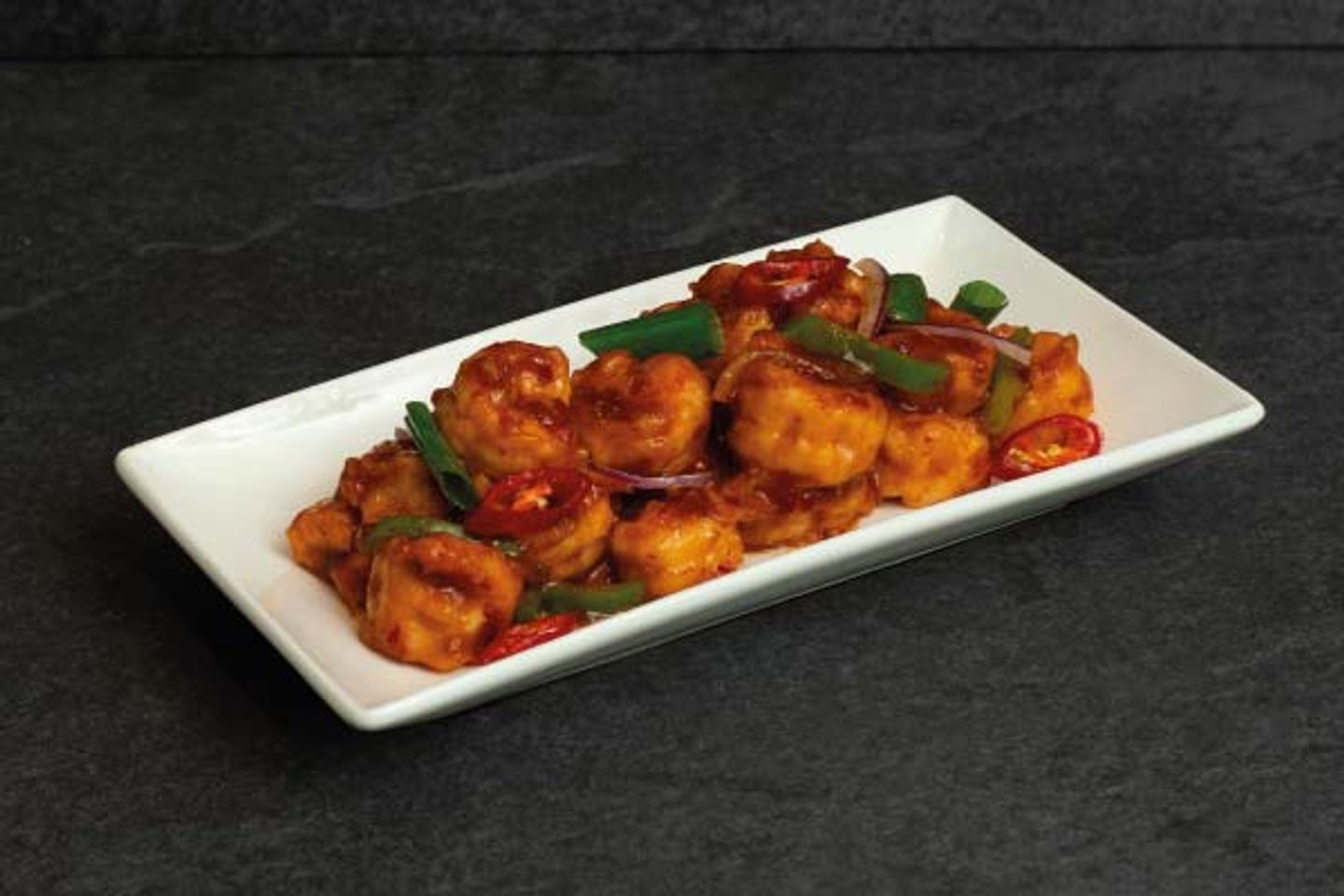 Shrimp With Garlic And Chili Sauce