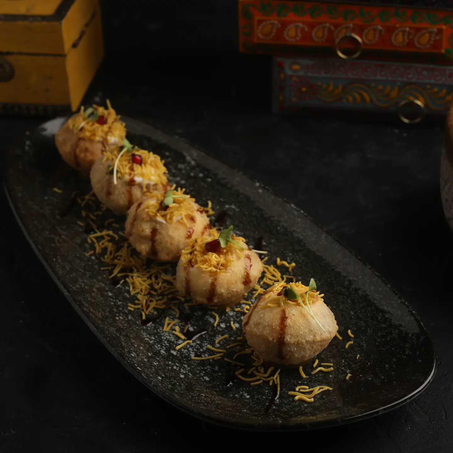 Dahi Puri Cold Appetizer