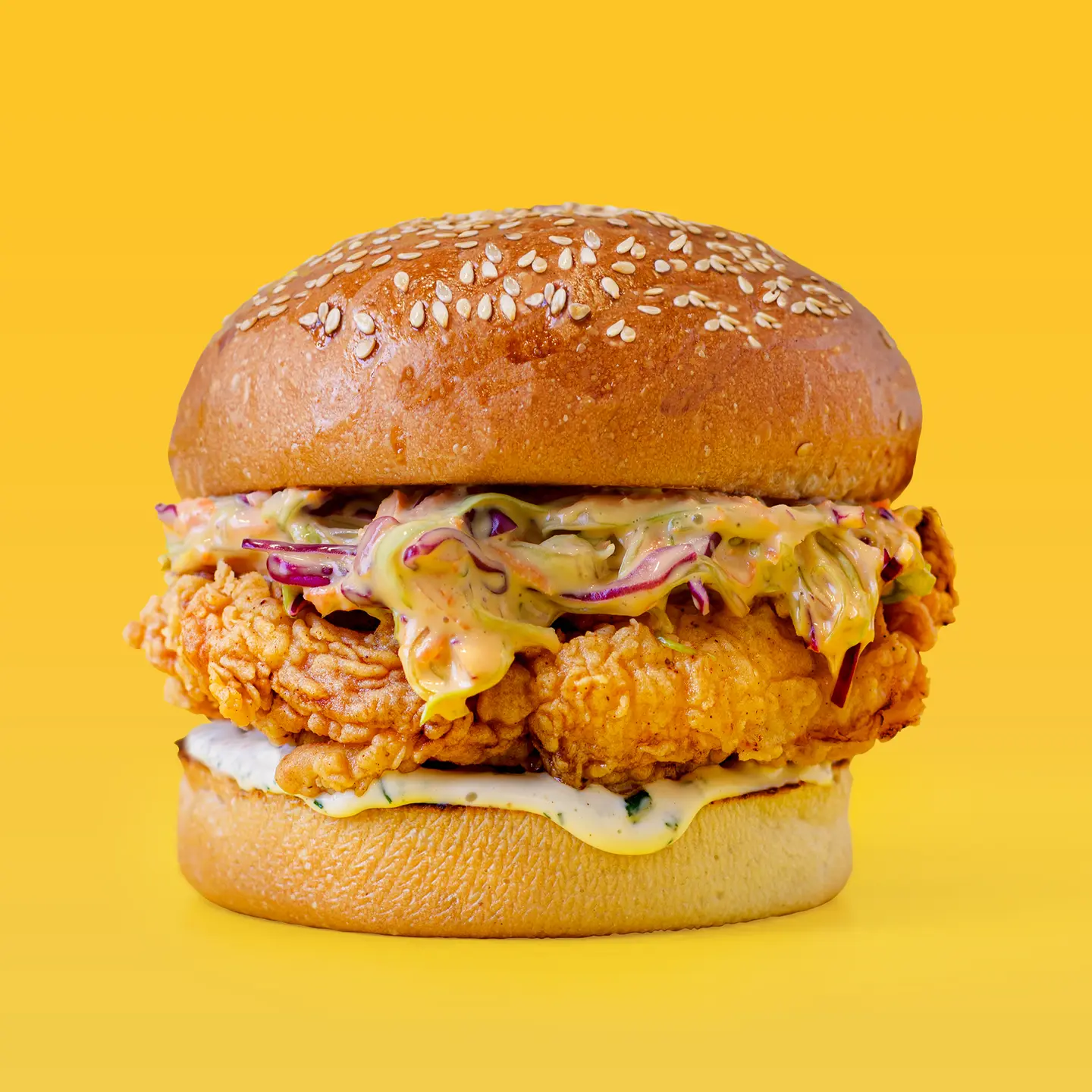 Coleslaw Chicken Burger