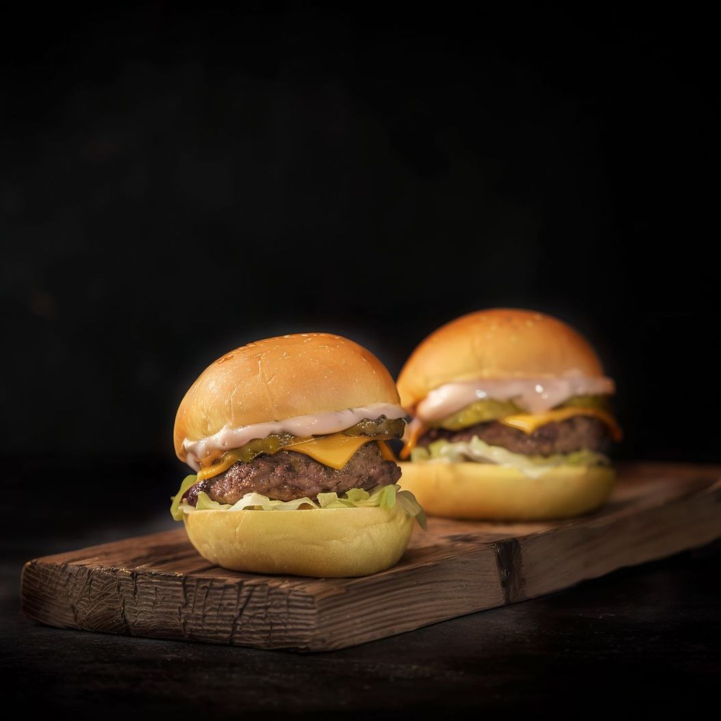 Mustache Burger Slider