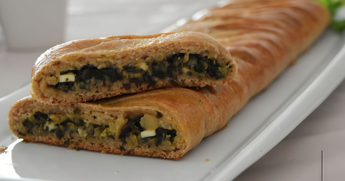 سبانخ بالجبن السائل