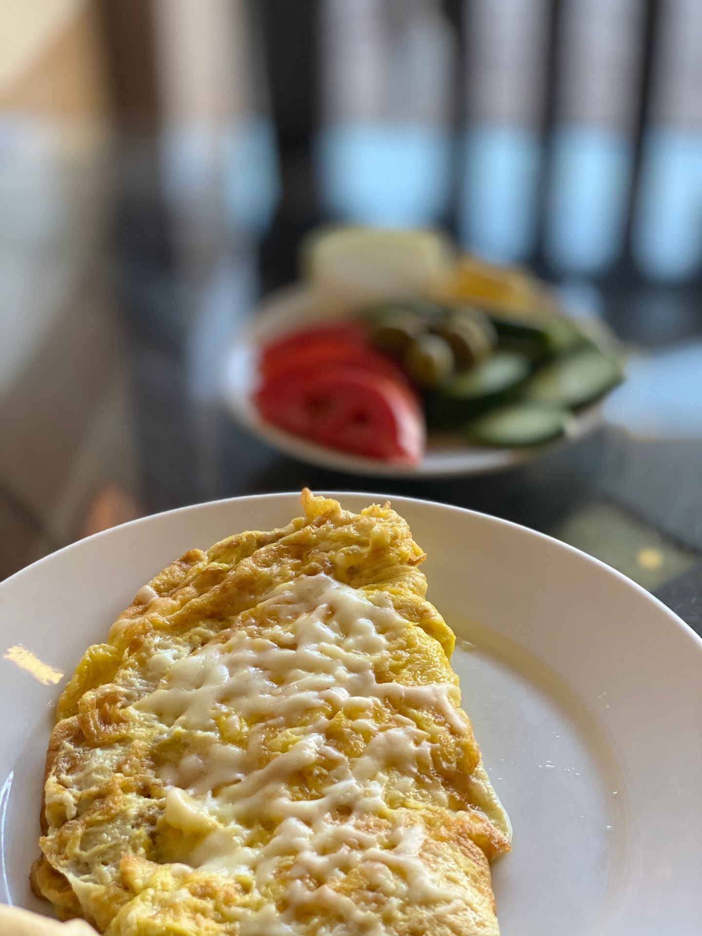 Omelette With Cheese Platter