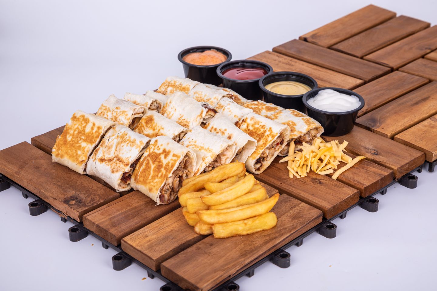 شاورما بالجبن دبل