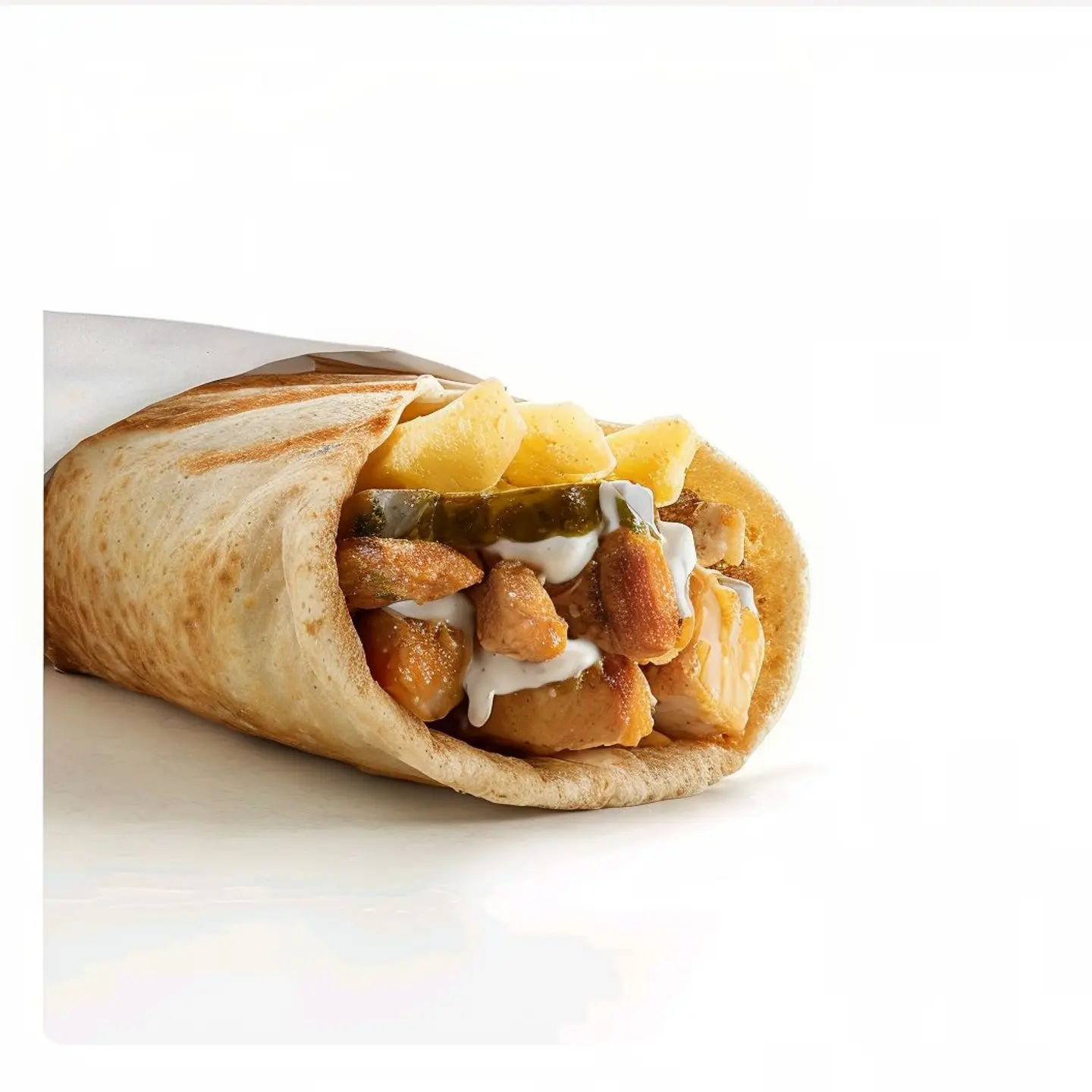 شاورما مع الجبن