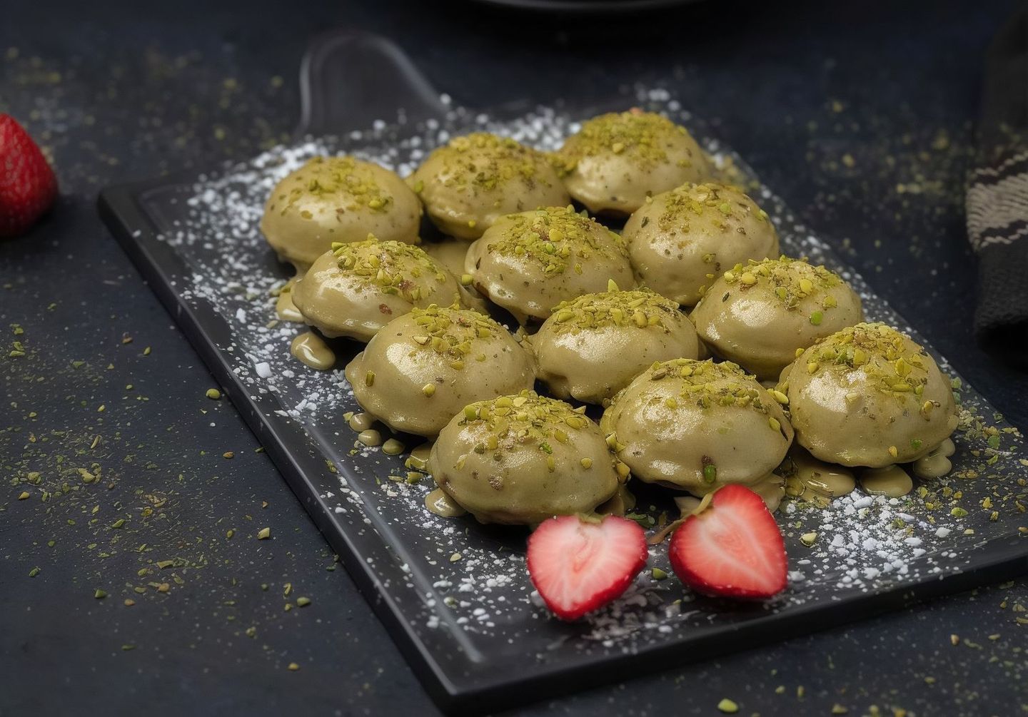 Mini Pancakes Pistachio