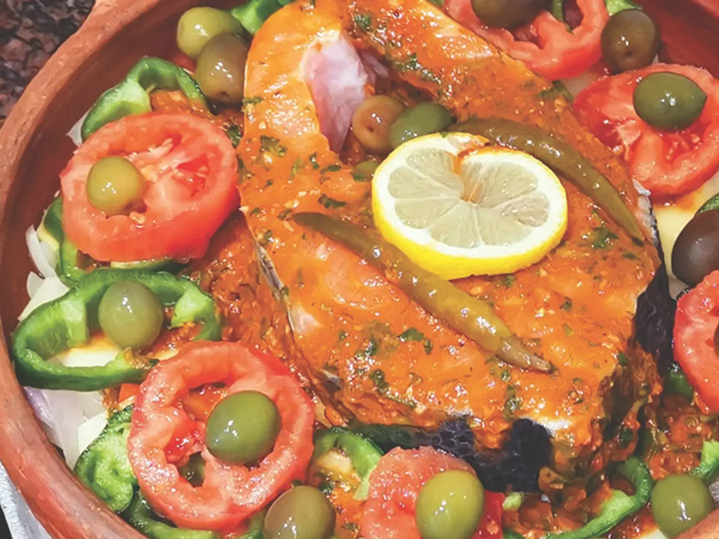طاجن سالمون