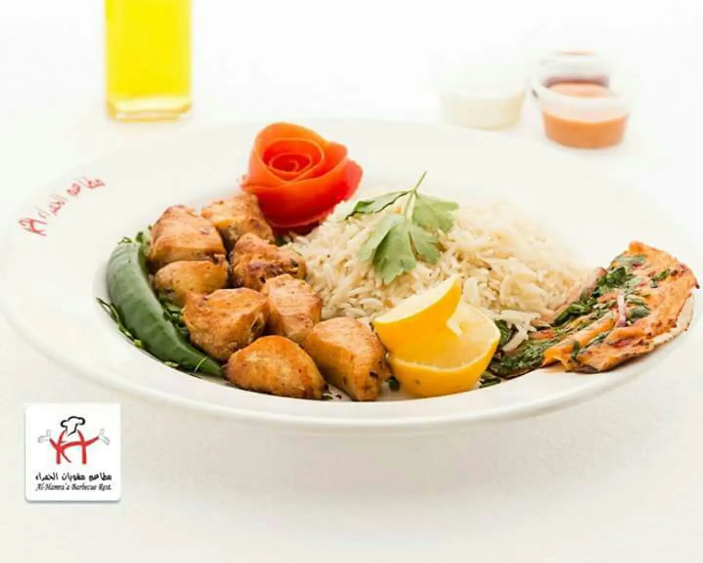 شيش طاووق مع الأرز