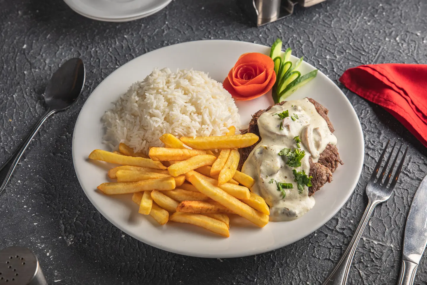 Beef Fillet With Mushroom Sauce