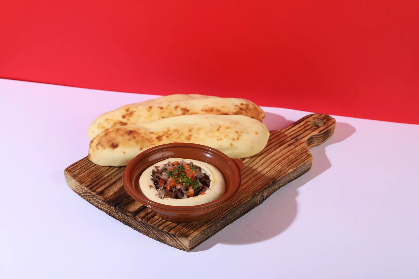 حمص شاورما لحم