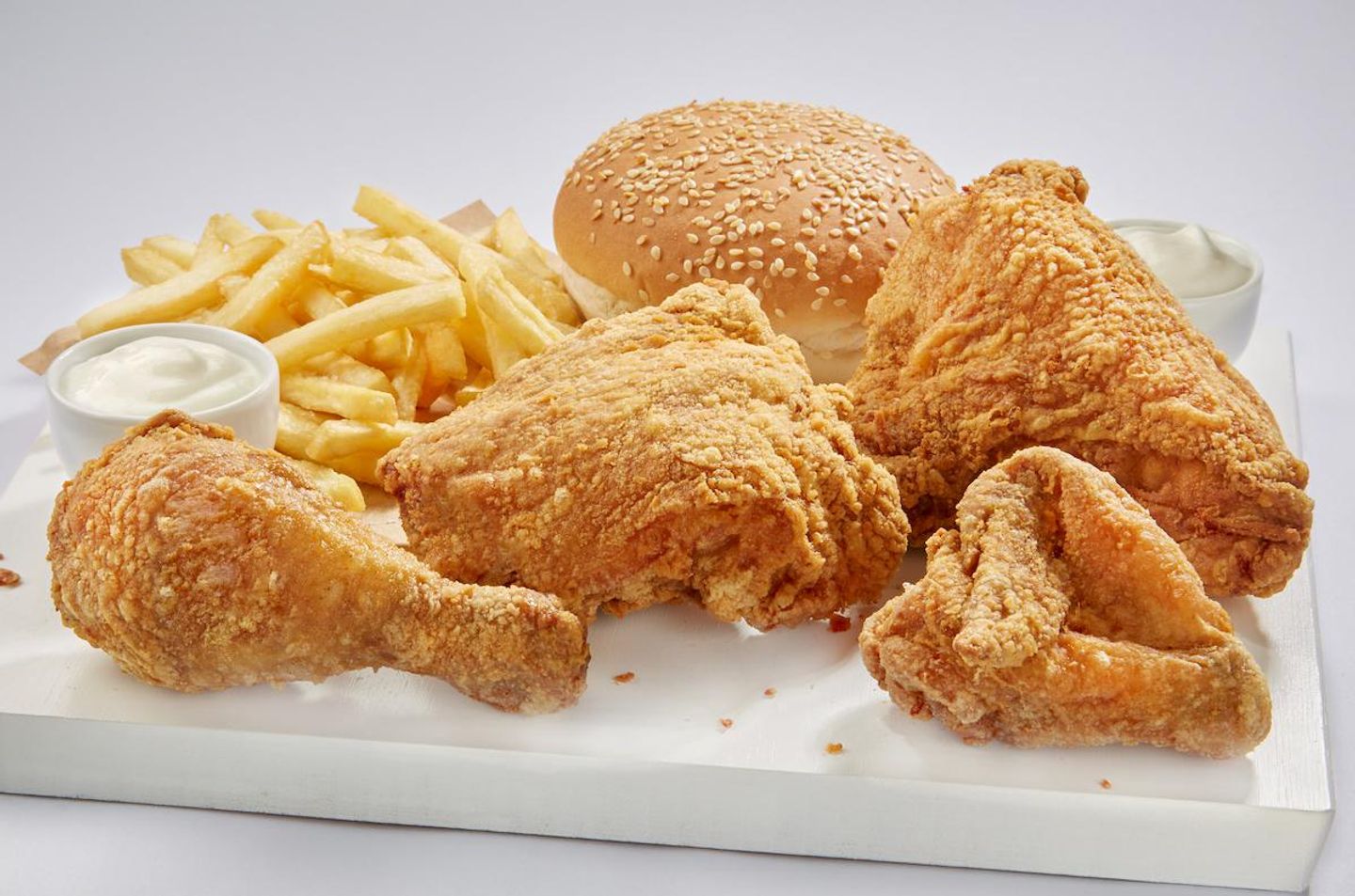 Albaik 4 Piece Chicken Meal - Spicy