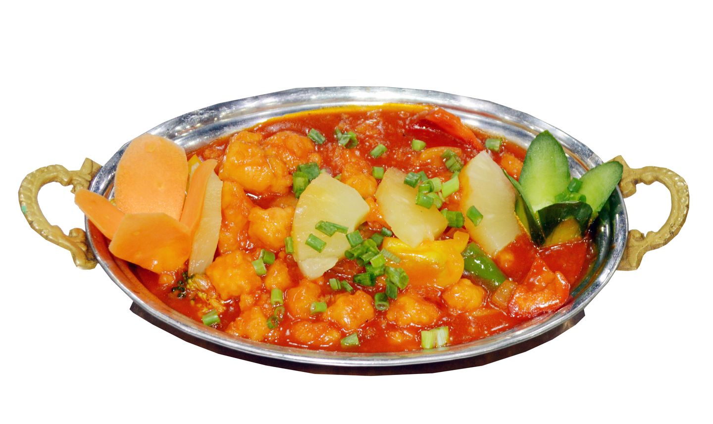 سمك مع صلصة ثوم
