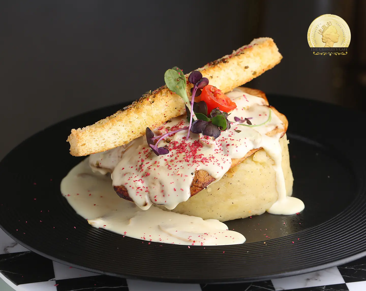 ستيك دجاج كورا مع صوص فطر
