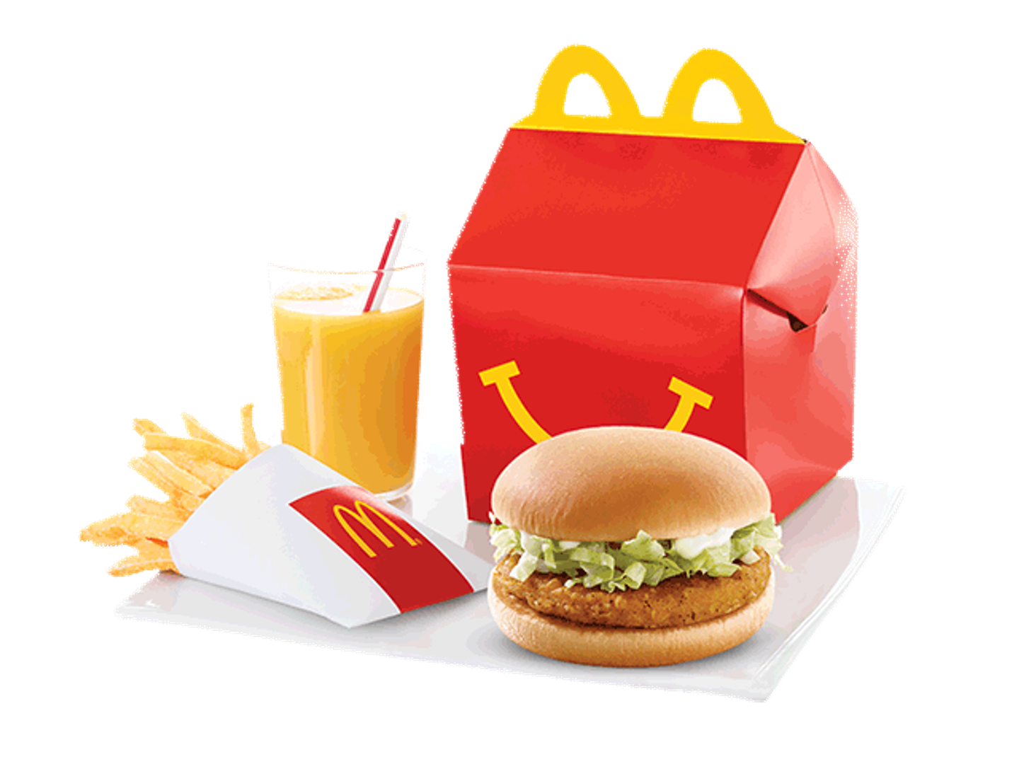 Happy Meal Chicken Burger With Fries