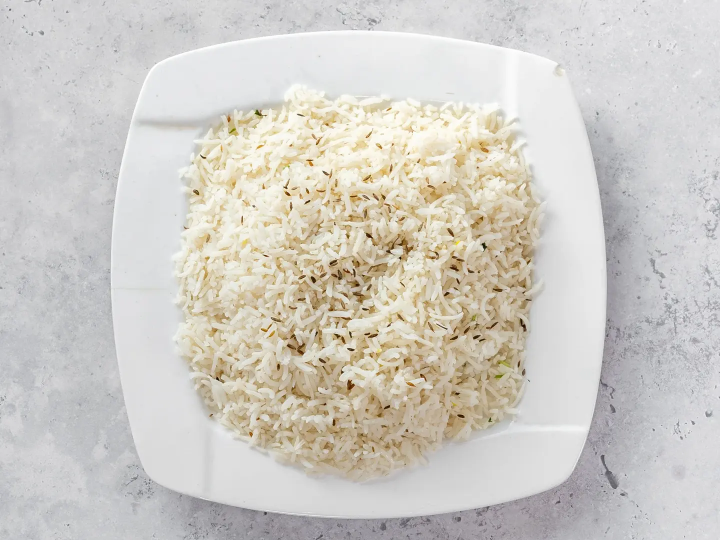 أرز مقلي بالزبدة والزيرا
