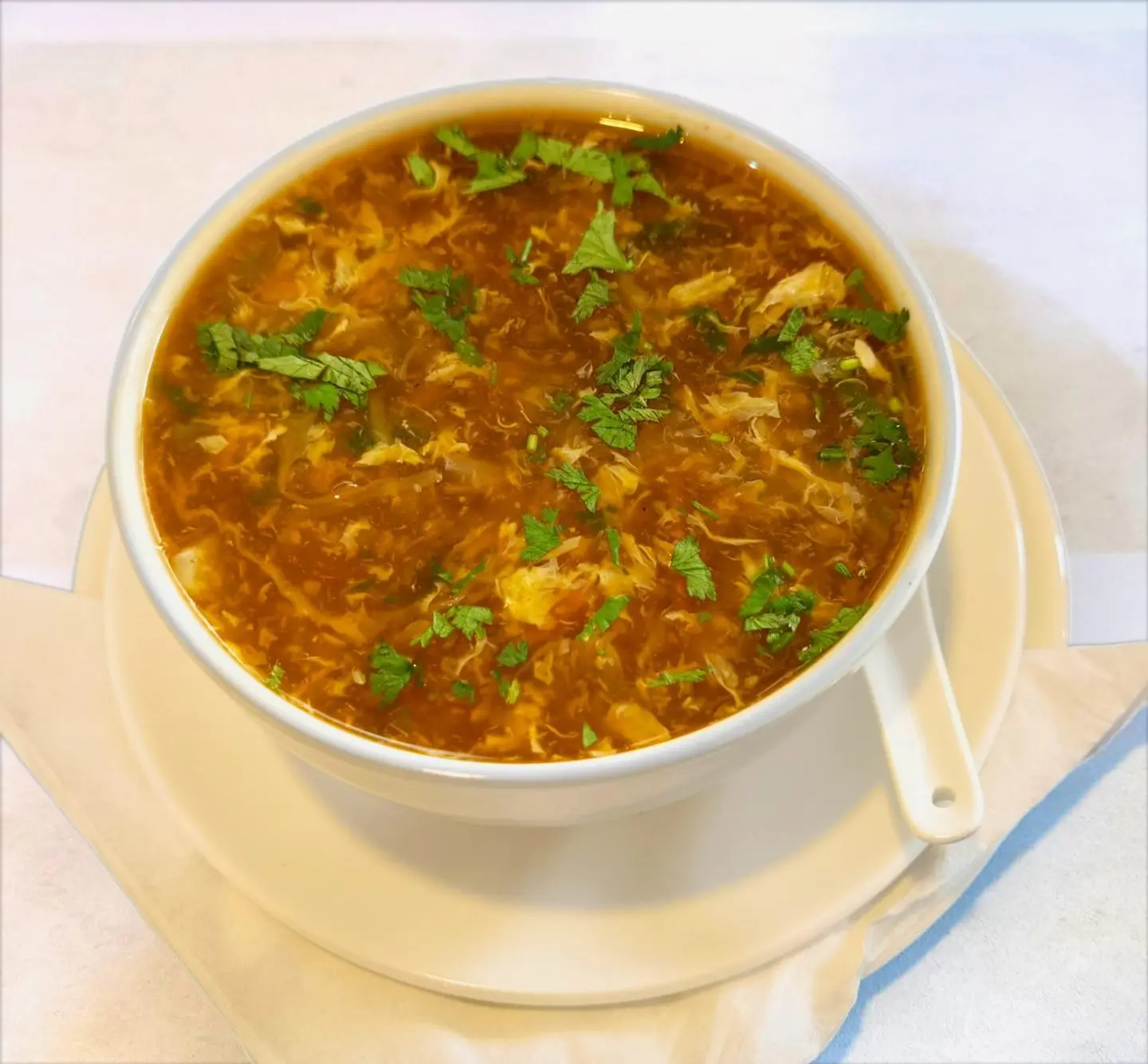 شوربة مانشو الدجاج