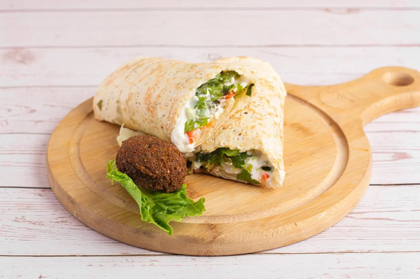 فطيرة فلافل سادة