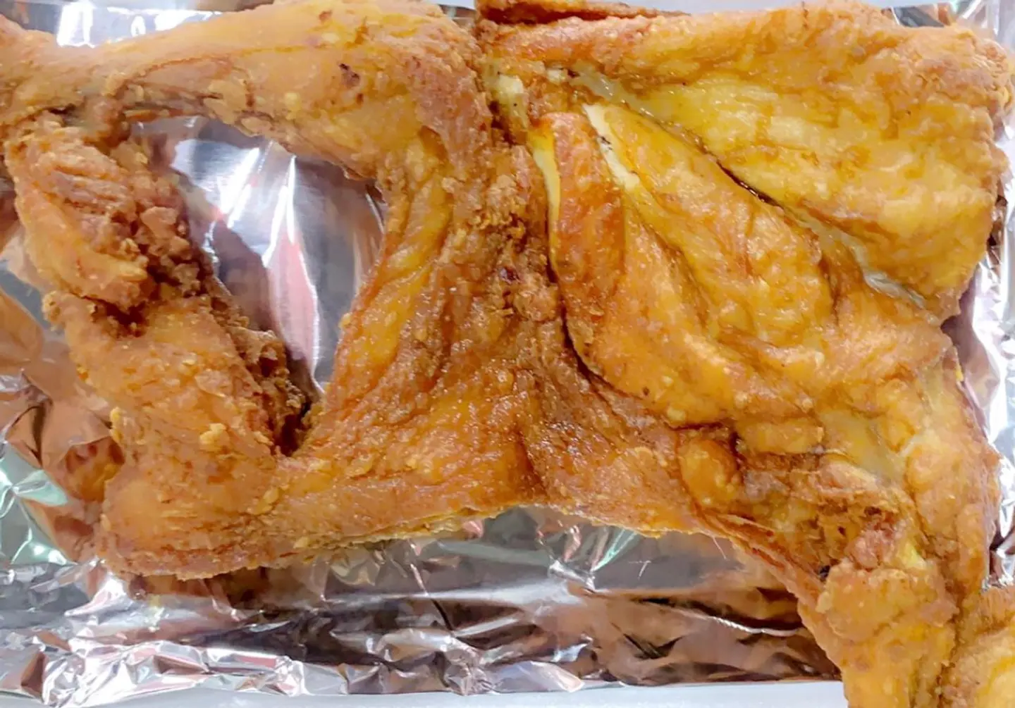 نص دجاج مقلي عادي