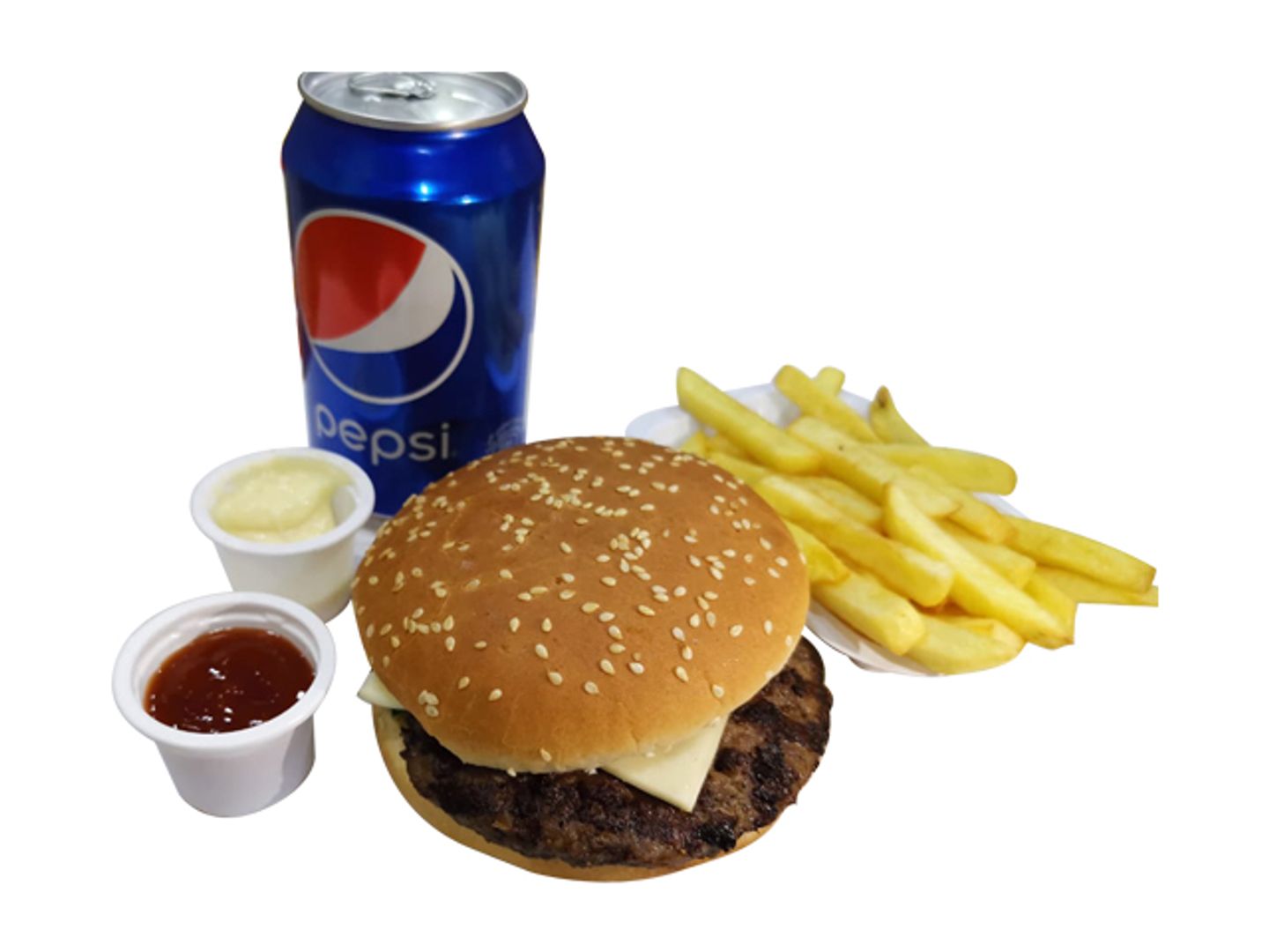 وجبة برجر لحم