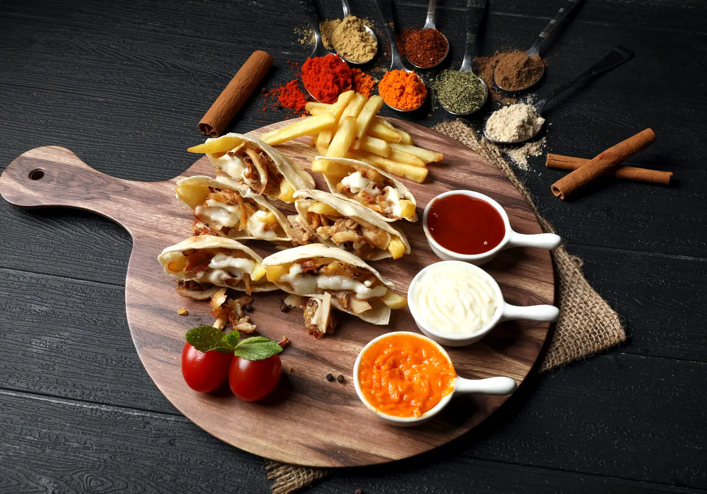 ميني شاورما لحم