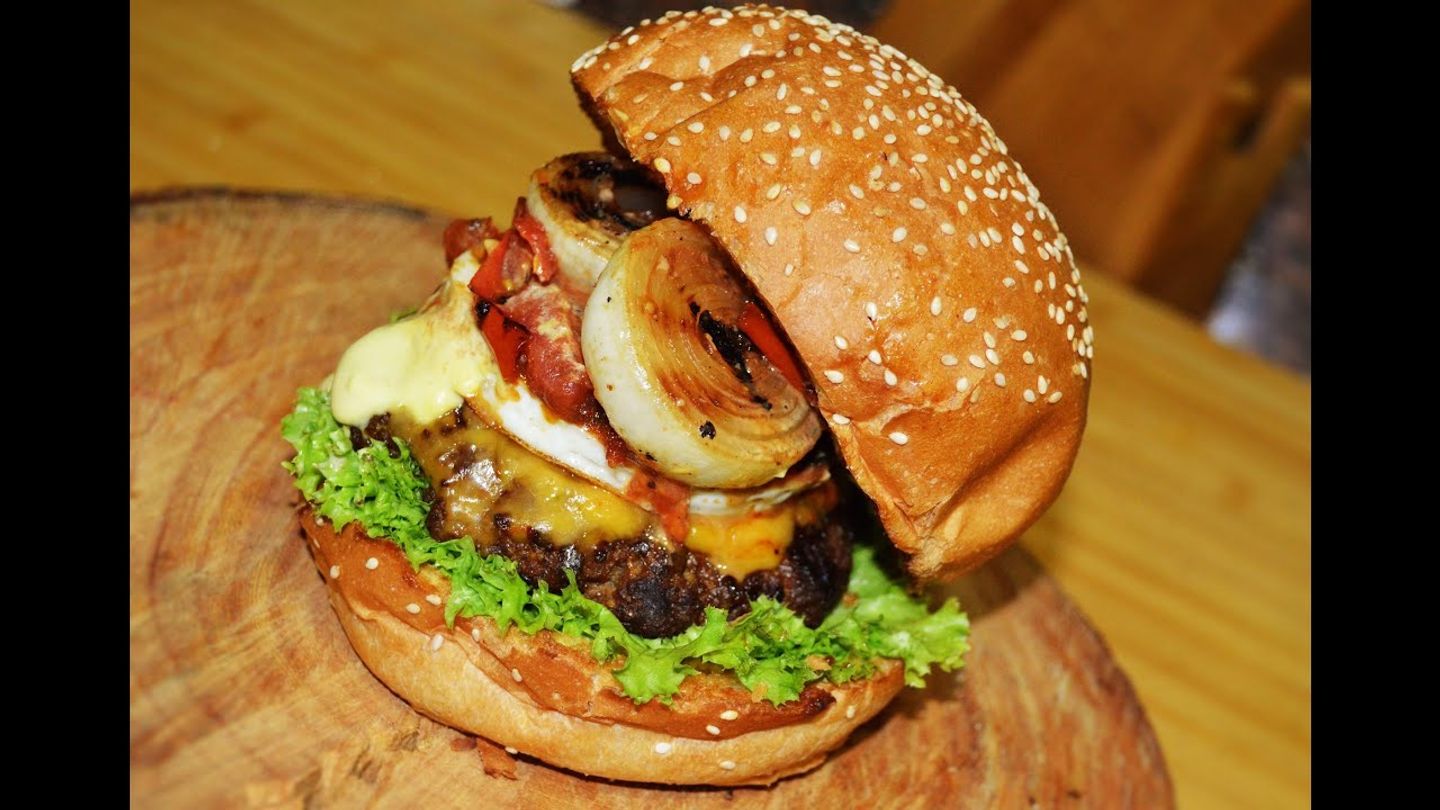 Hot Dog Burger With Fries And Pepsi